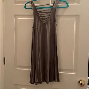 Army green tank dress